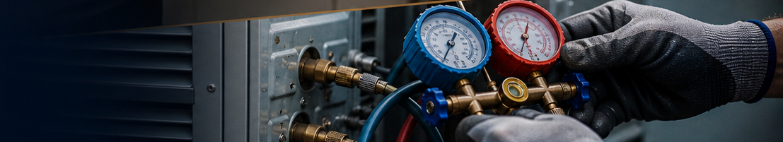 HVAC technician working while LeadClaim AI confirms caller requests